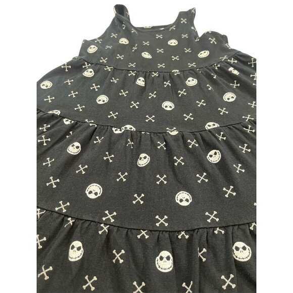 Disney Nightmare Before Christmas Jack Skeleton Sleeveless Girls Dress Size 8 - Picture 4 of 7